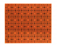 Отражатель пленочный RGK 30*30 мм (42 шт.), оранжевый